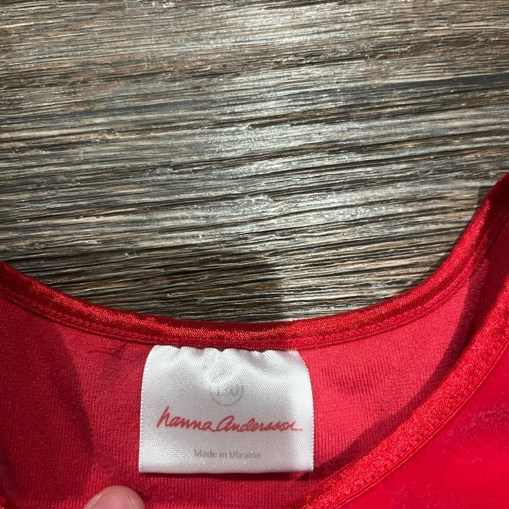 Hanna Andersson Girl’s Love 2 Twirl Velour Dress - Picture 2 of 4
